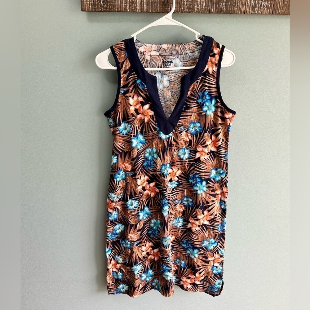 Land's End Floral Dress XS